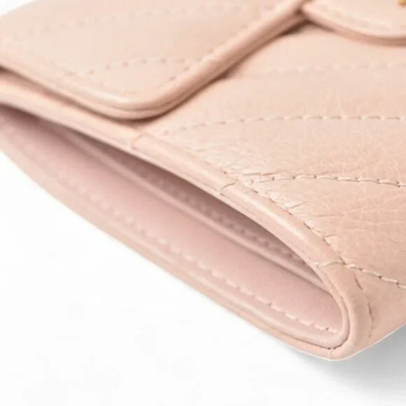 CHANEL Authentic Pink Leather Wallet - Picture 9 of 16